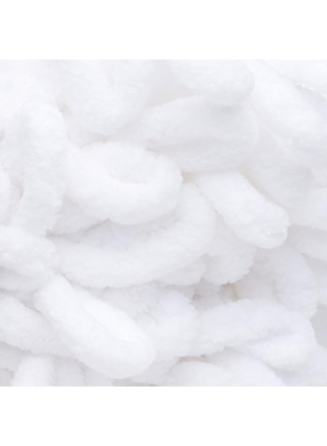 Alize buffy Threads 5 Pieces 55, White Puffy Yarn Chunky Finger, Craft Finger Knitting Loopy Yarn Soft and Light Material, Perfect for DIY Hand Woven Knitting Crafts Supplies - Image 2